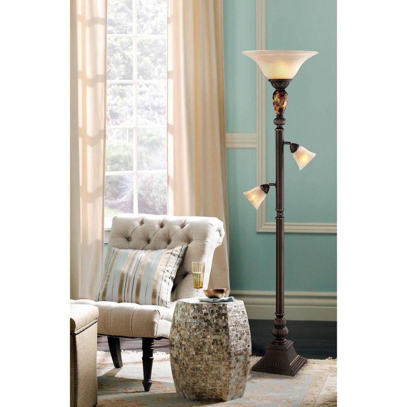 Kathy Ireland Mulholland 72" HIgh Tree Torchiere Floor Lamp