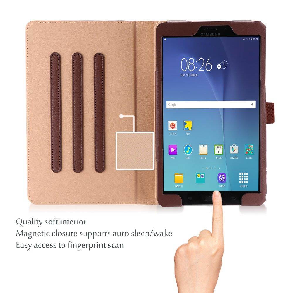 ProCase Galaxy Tab A 8.0 Case 2017 Model T380 T385 - Stand Folio Case Cover for 8.0 inch Samsung Galaxy Tab A Tablet 2017 T380 T385 -Brown