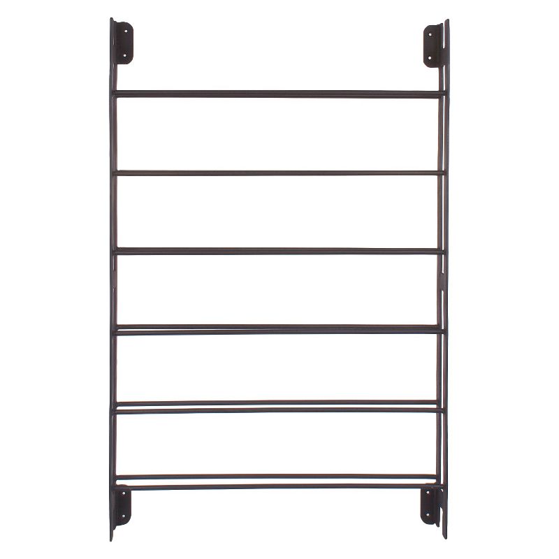 Go Home Ladder Wine Bottle Rack Wall Sculpture - 40"Hx27"Wx3.75"W - "Black