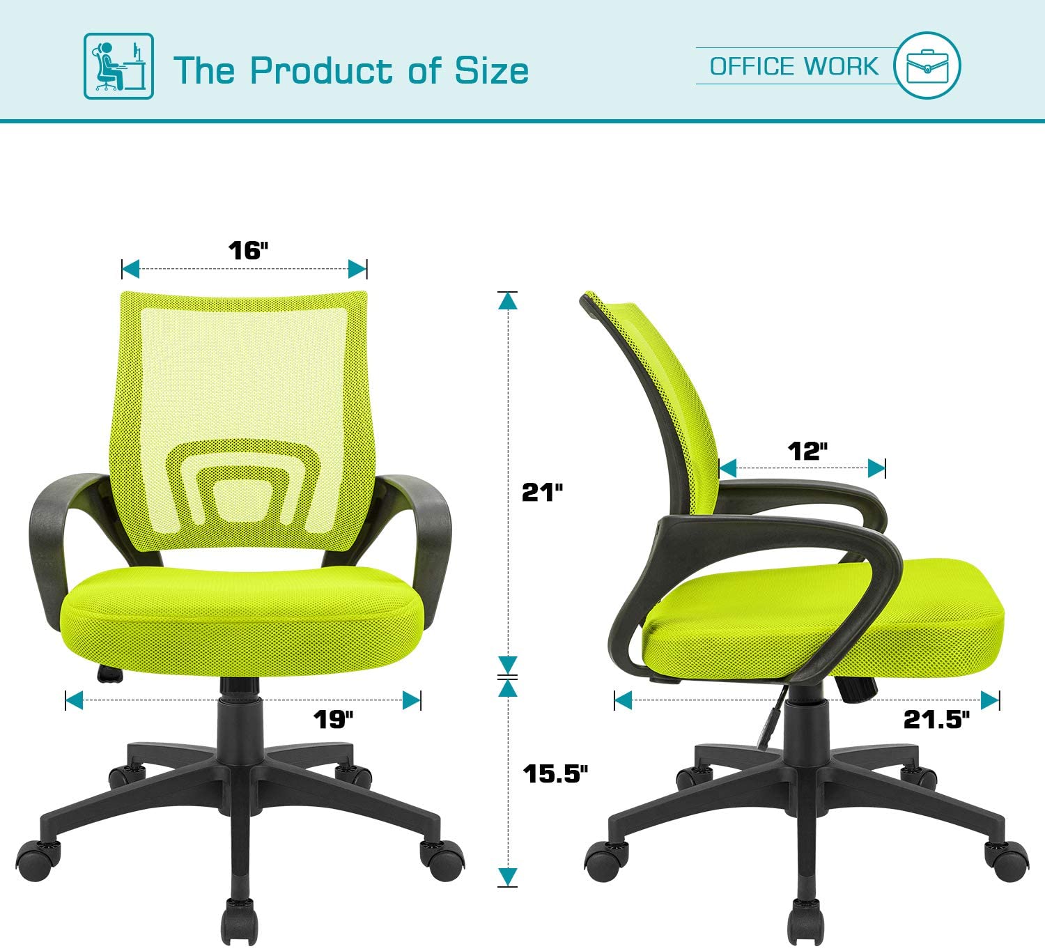 Global Leather Task Chair, Black (8993BK450/550) 