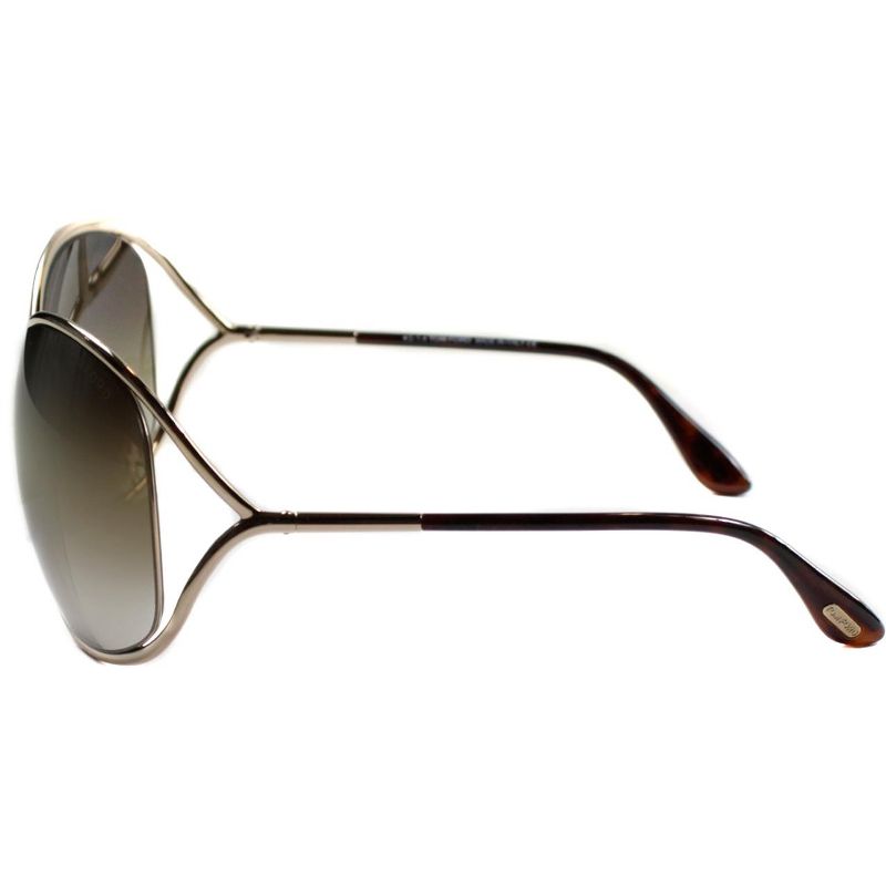Tom Ford Miranda FT0130 28G Womens Round Sunglasses Gold 63mm