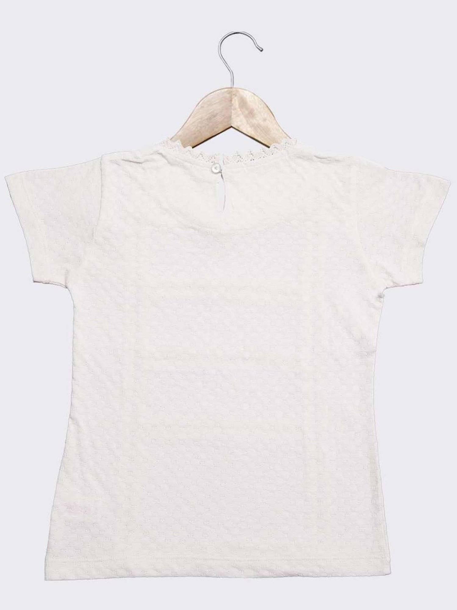 ZIAMA Kids Off-White Applique Top