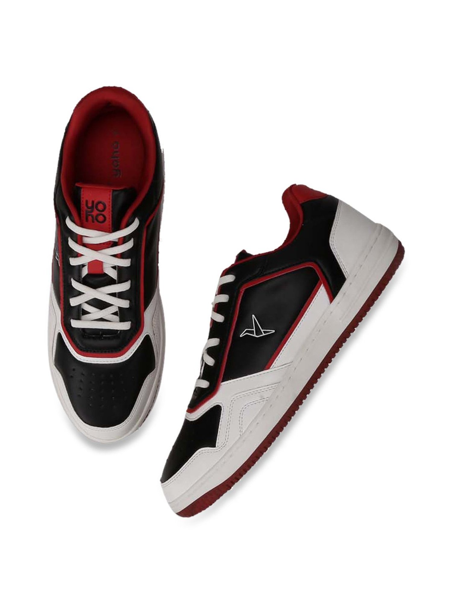 Yoho Men's Black Casual Sneakers