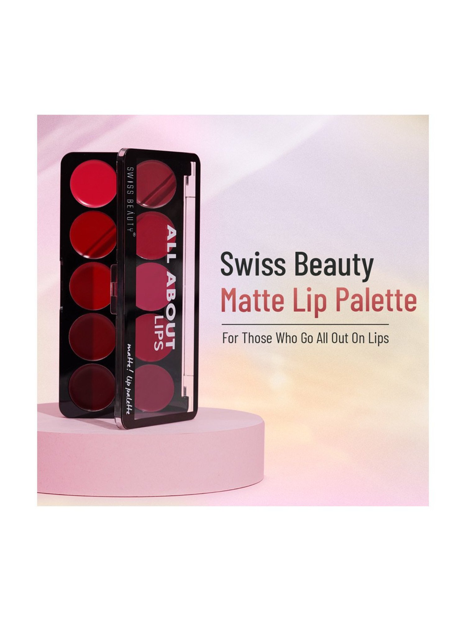 SWISS BEAUTY Matte Lip Palette Shade 3 - 12 gm
