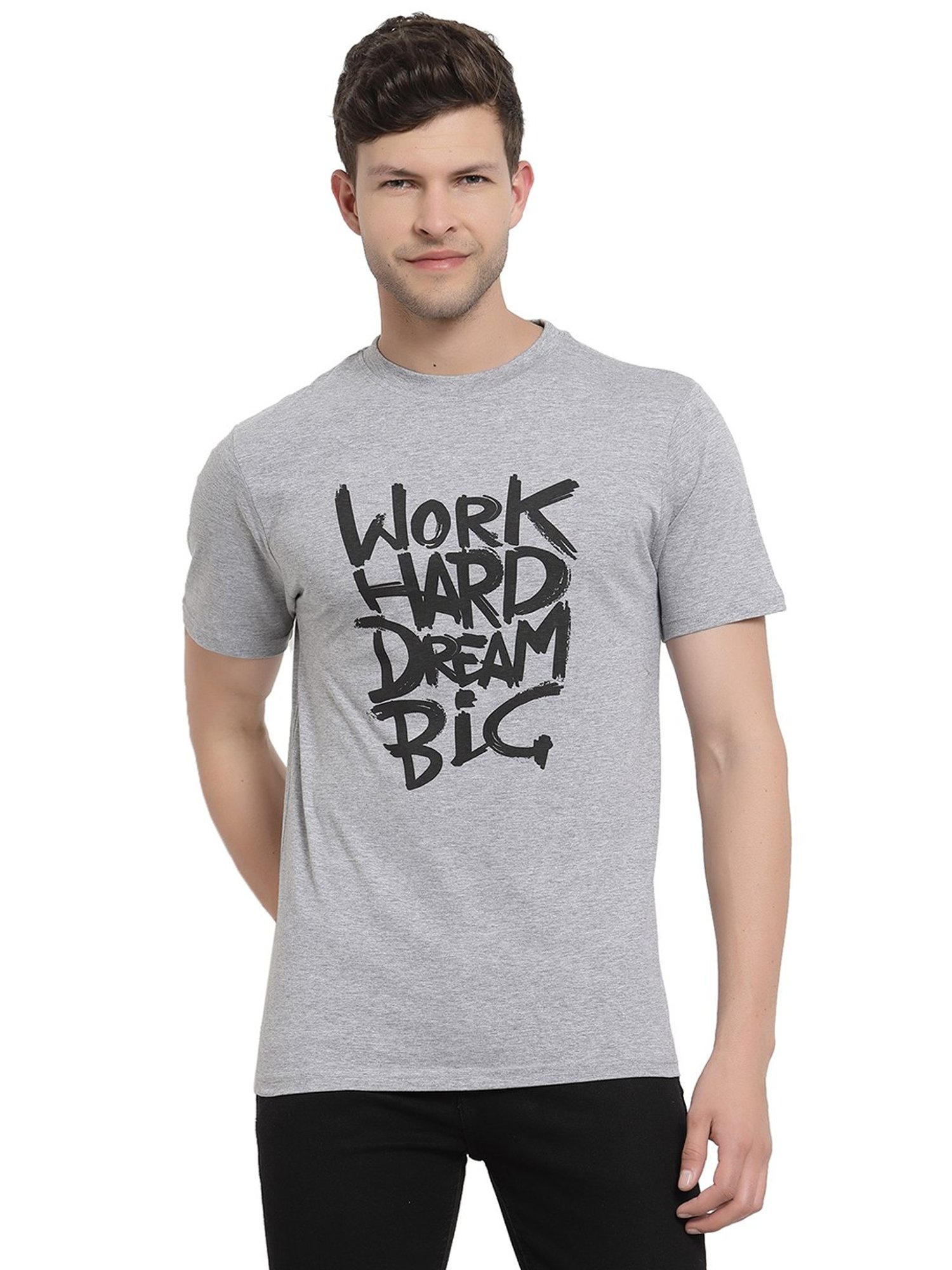 Proteens Grey Printed T-Shirt