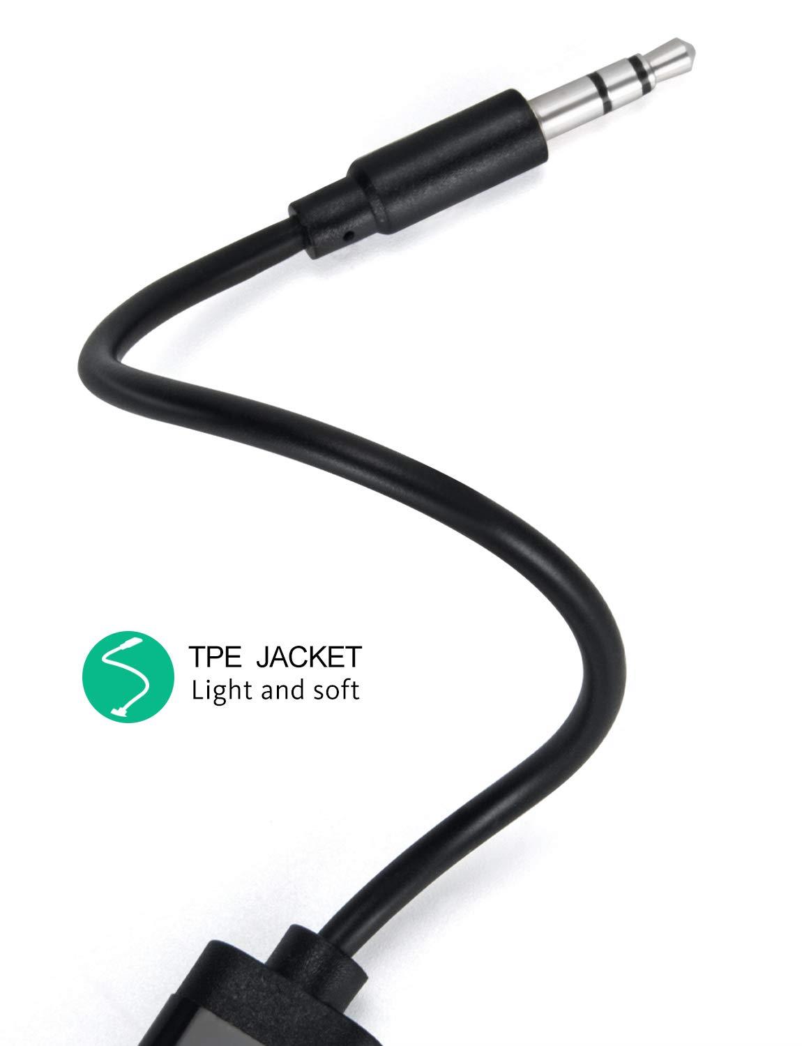 ONXE 3.5mm Headphone Splitter Cable, 1/8 Inch AUX Stereo Jack Audio Splitter 1 Male to 2 3 4 Female Adapter Cable for iPod Mp3 Player Mobile Phone Laptop, PC Headphone Speakers(Black)