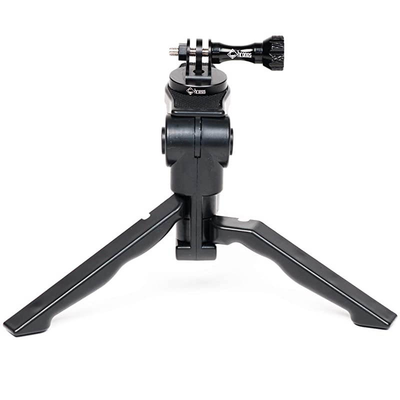 Aluminum Alloy CNC Metal GoPro Tripod Adapter/Monopod Mount with Aluminum CNC Thumbscrew for GoPro Max, GoPro Hero 9, Go Pro Hero 8, 7, 6, 5, 4, and DJI Osmo Action