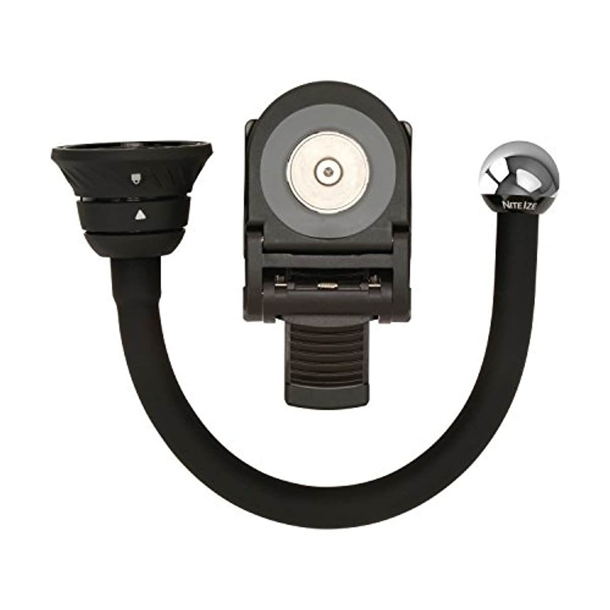 Nite Ize Original Steelie Bendable Arm + Ratcheting Clamp Kit - Magnetic Smartphone Gooseneck Clamp Mounting System with 2x Holding Power and Restickable Magnet Adapter