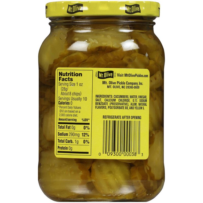 Mt. Olive Hamburger Dill Pickle Chips - 16oz