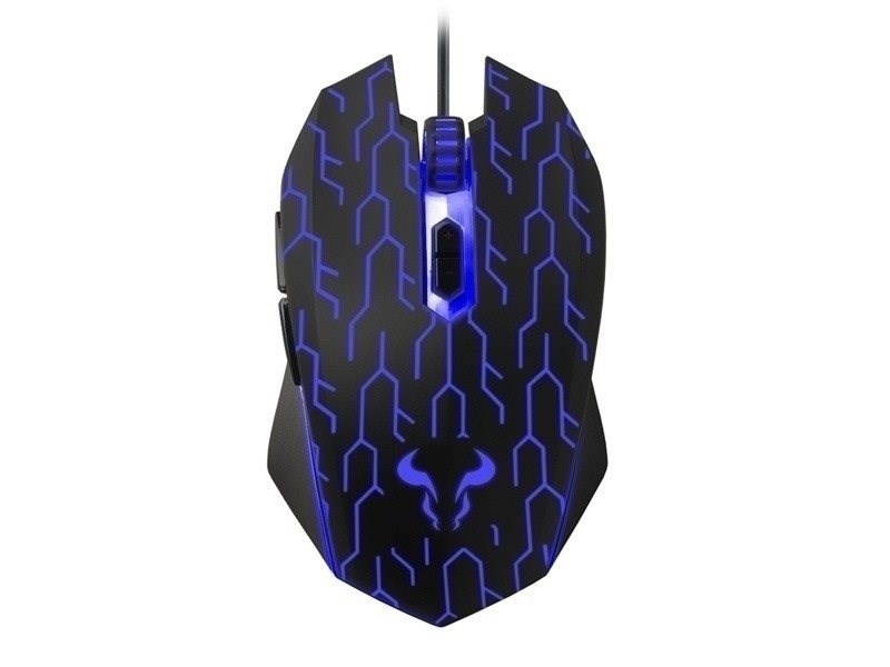 RIOTORO AUROX FPS Gaming Mouse with RGB Multicolor Lighting, (BLACK) 8 Programmable Buttons, 10,000 dpi Optical Sensor, On-the-fly DPI Shifting, Adjustable DPI Sniper Button
