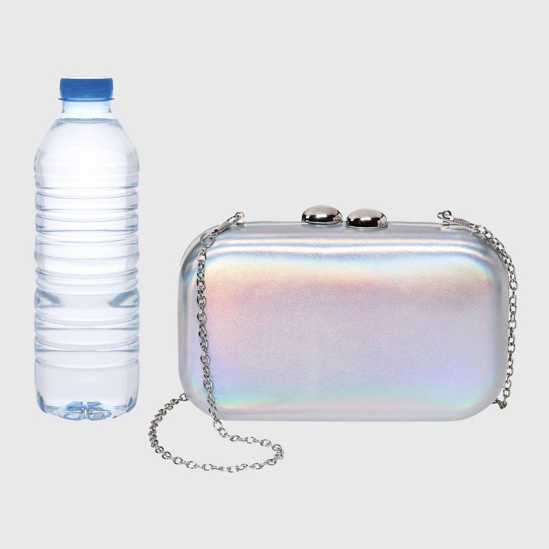 Estee & Lilly Kiss Lock Clasp Rectangle Mini Clutch