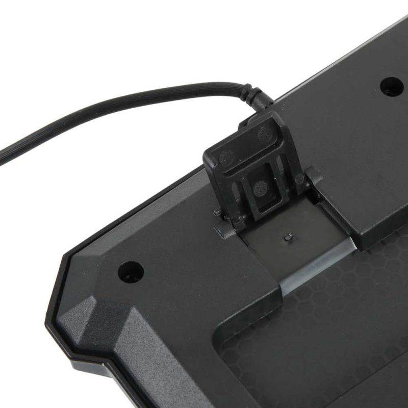 Gaming Keyboard, Wired Keyboard With 10 Independent Multimedia Function Keys, RGB Backlit Gaming Keyboard, Ergonomic Keyboard for Home Office Gamers, 19.09" Lx 7.36" Wx 0.98" H, Black