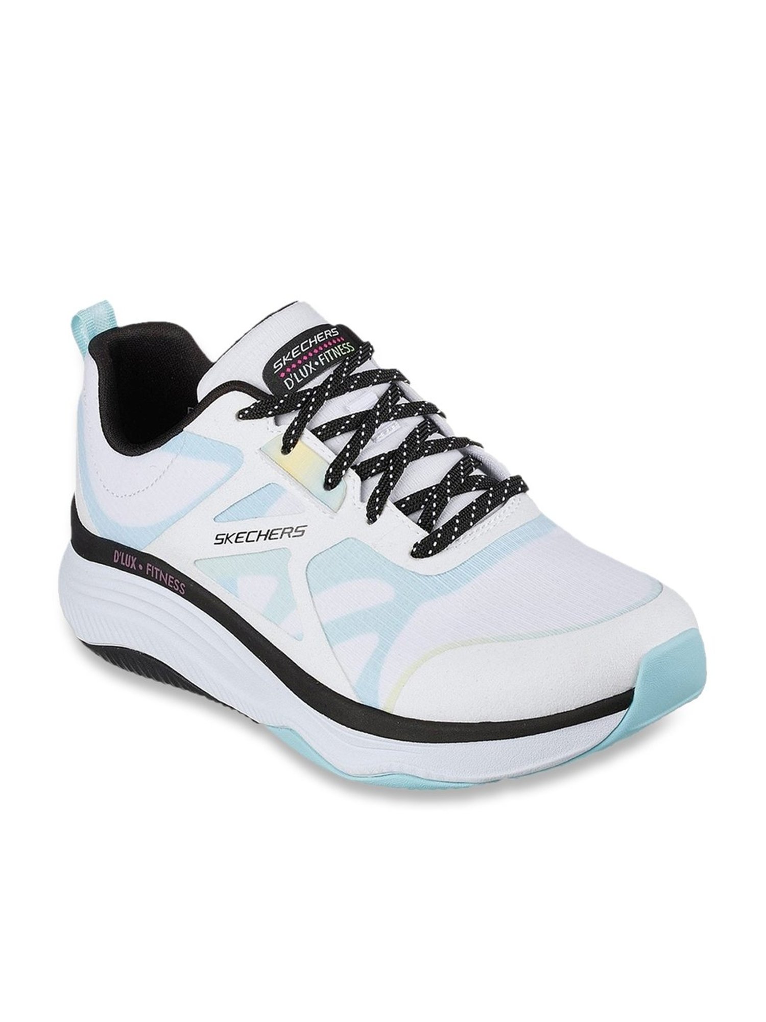 Skechers Women's D'LUX FITNESS-BRIGHT White Casual Sneakers