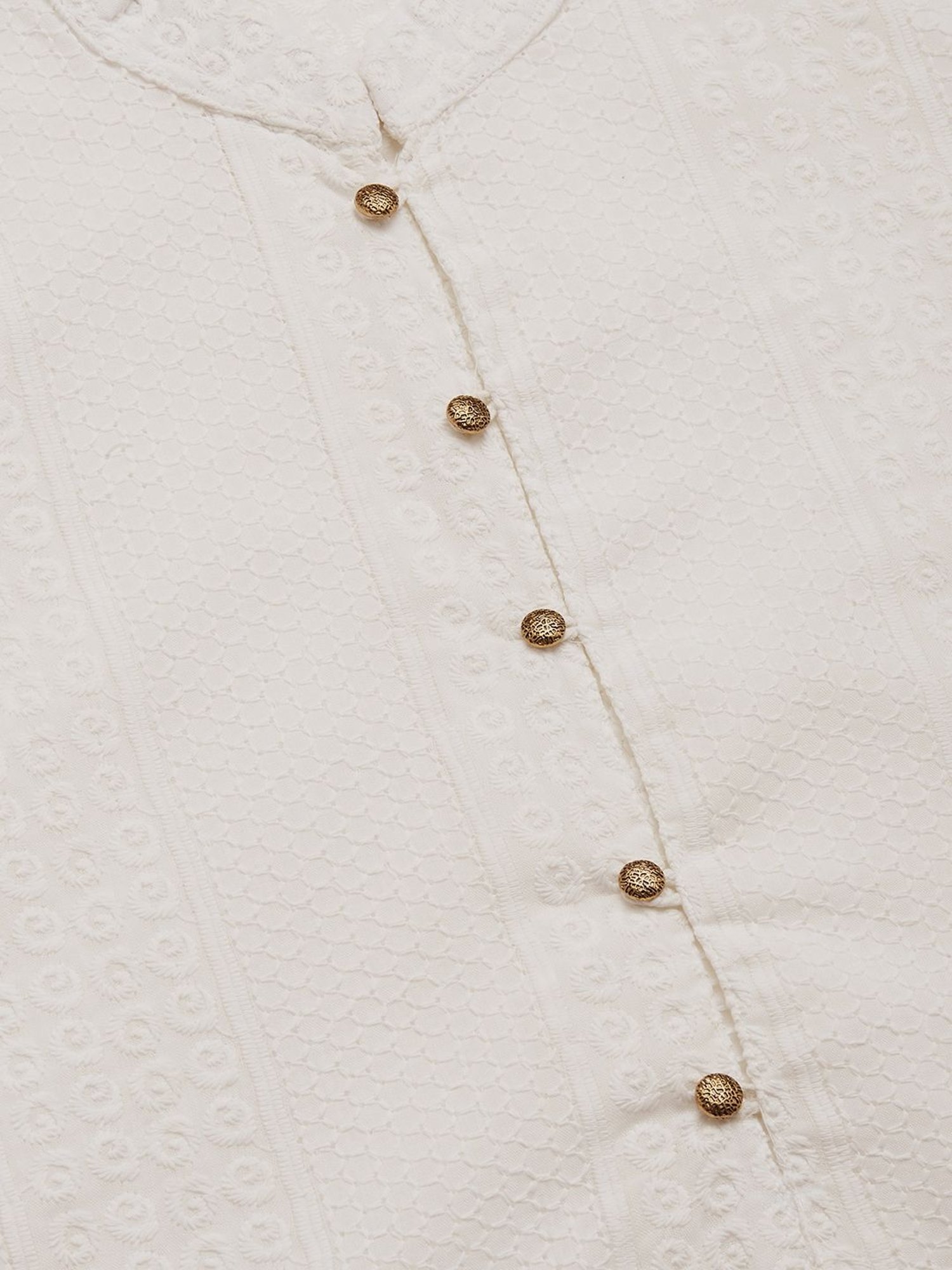 Jompers White Ethnic Wear Yes