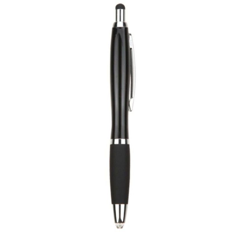 MYBAT Stylus Pen-80 With ball-point pen and flashlight, Black