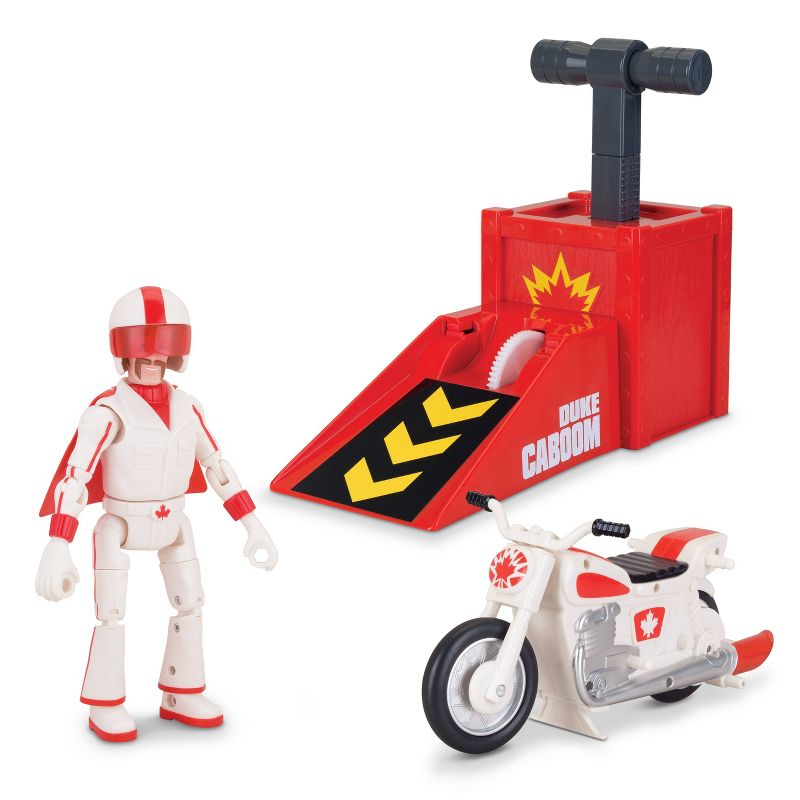 Toy Story Signature Collection Duke Caboom Stunt Set with Jump & Wheelie Action
