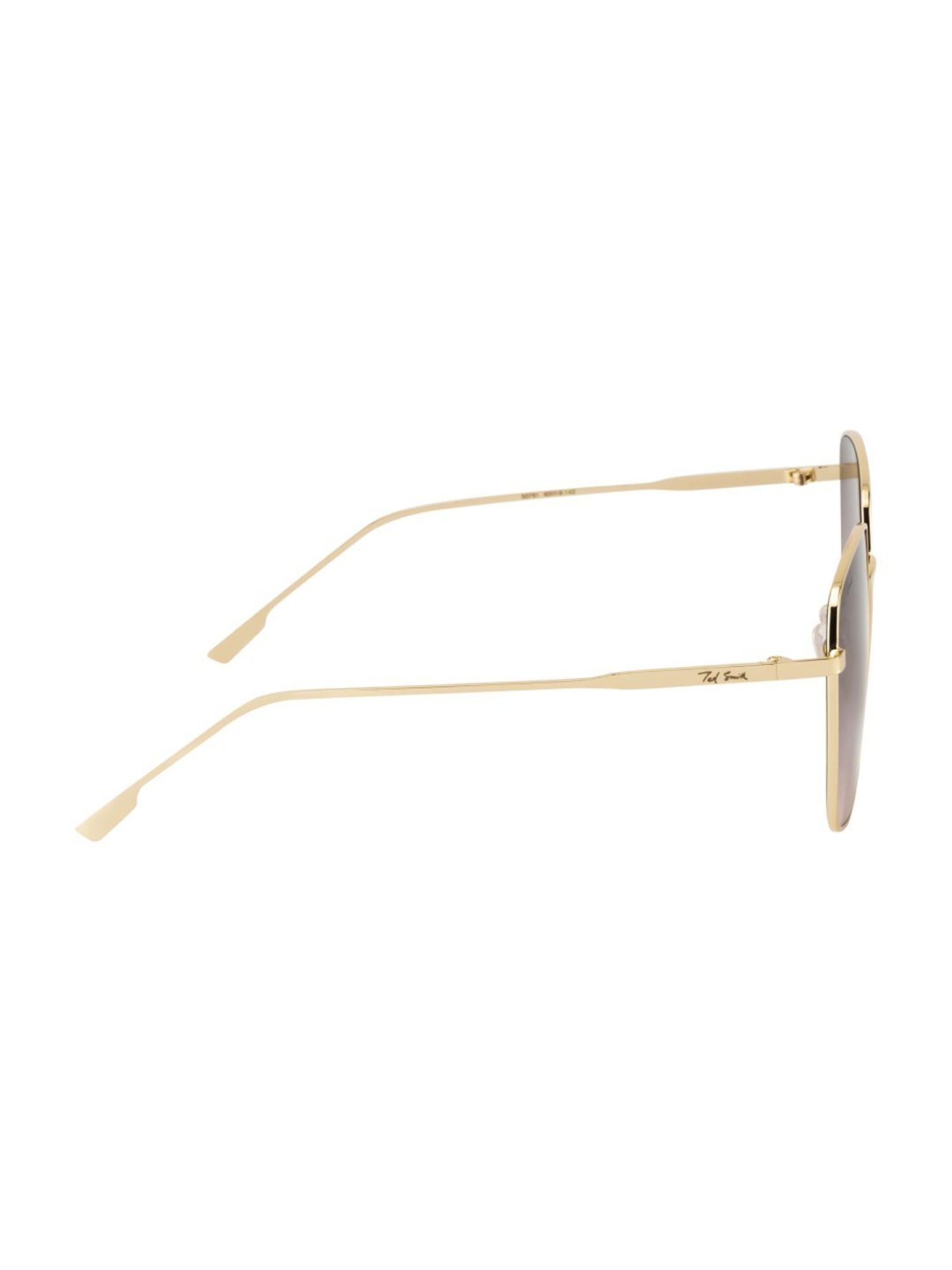 Ted Smith INFLUENCE_C6 Brown Gradient Square Sunglasses