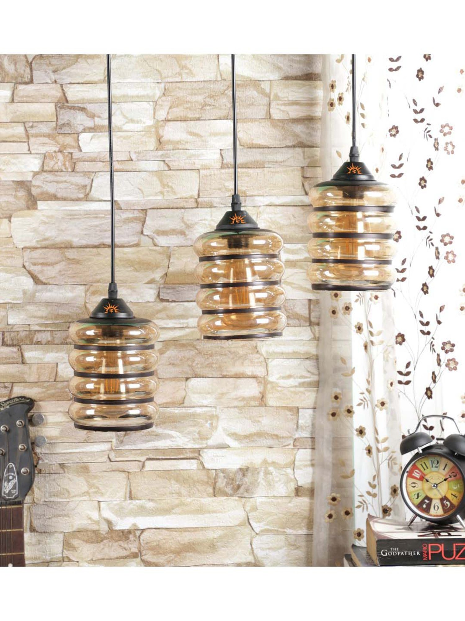 DecorativeRay Transparent Hanging Light - Set of 1