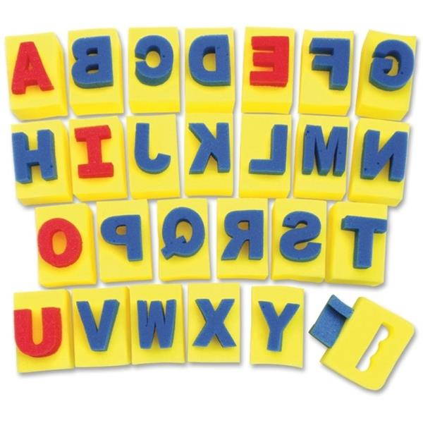 ChenilleKraft Sponge A-Z Letters - 26 (Capital Letter) Shape - Washable - 2" Height x 2.93" Width x 2.31" Thickness - As