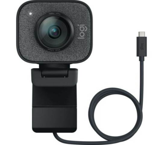 Logitech StreamCam, 1080P HD 60fps Streaming Webcam with USB-C and Built-in Microphone (In Hand)