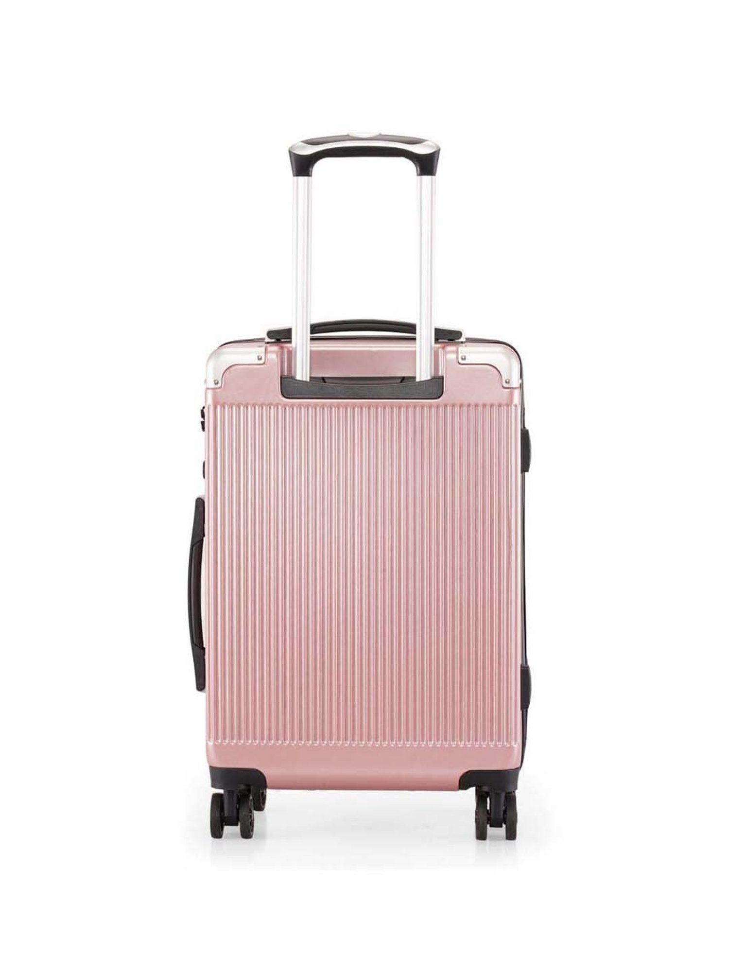 Swiss Brand Geneve Rose Gold Carry-On 4 Wheel Small Hard Trolley 53cm
