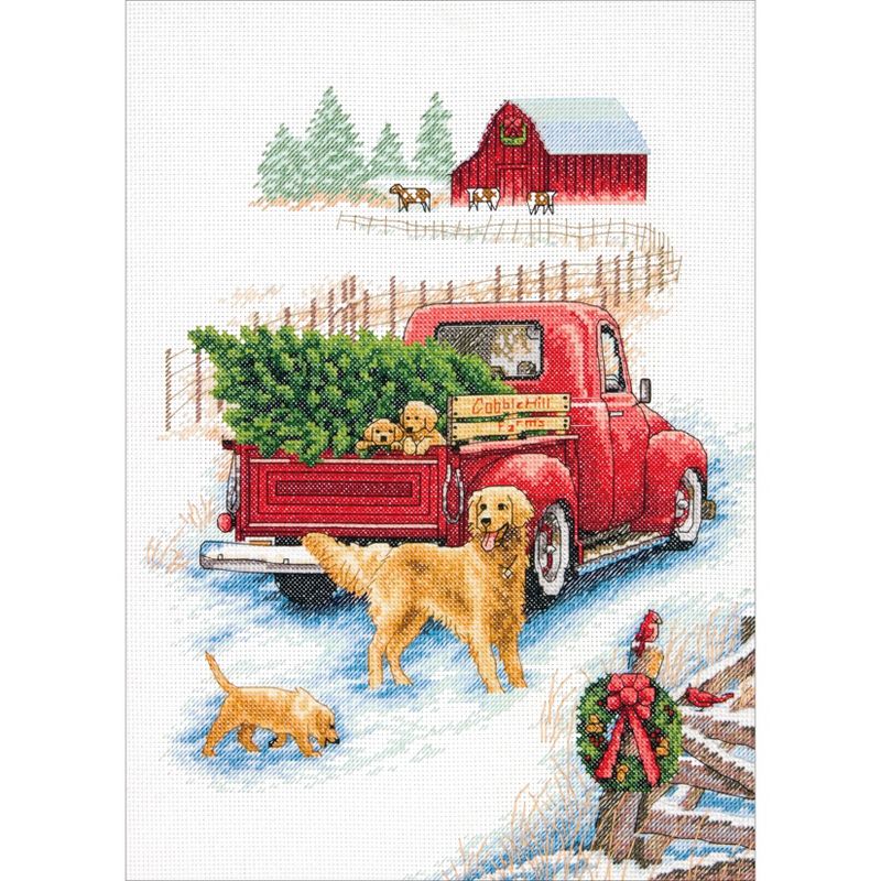 Dimensions Counted Cross Stitch Kit 10"X14"-Winter Ride (14 Count)
