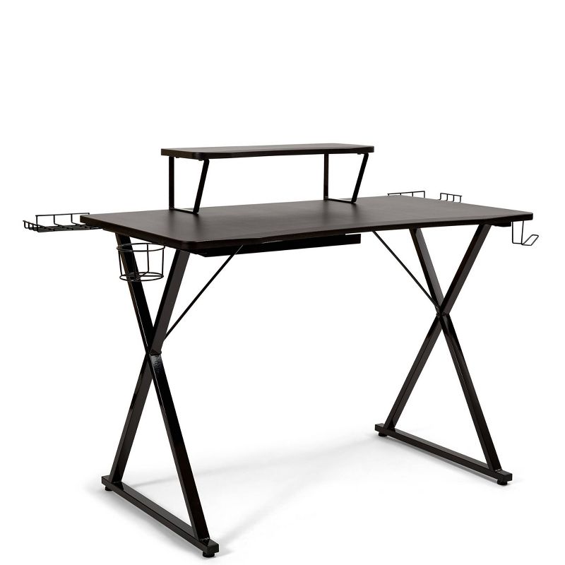 41.7"x23.3" Airlift Gaming E Sports Computer Desk Black - Seville Classics