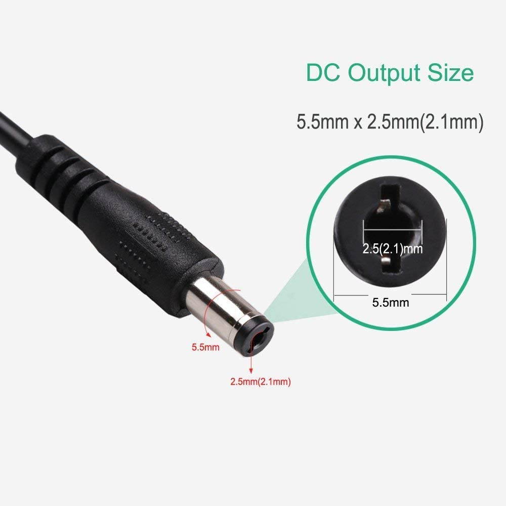 DC 5V to DC 12V USB Voltage Step Up Converter Cable Power Supply Adapter Cable with DC Jack 5.5 x 2.5mm or 5.5 x 2.1mm USB 5V to DC 12V Cable - 5ft [NOT Suitable for High Current Equipment]