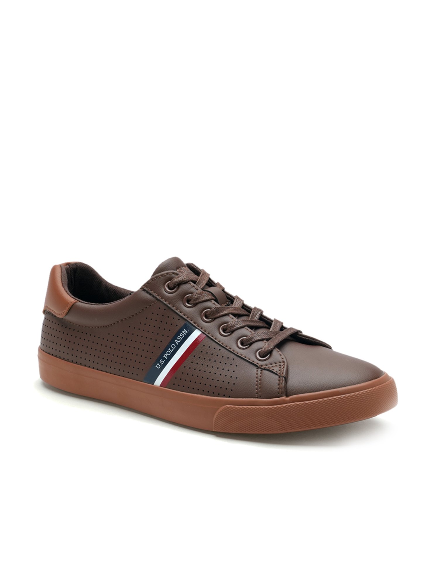 U.S. Polo Assn. Men's Brown Casual Sneakers