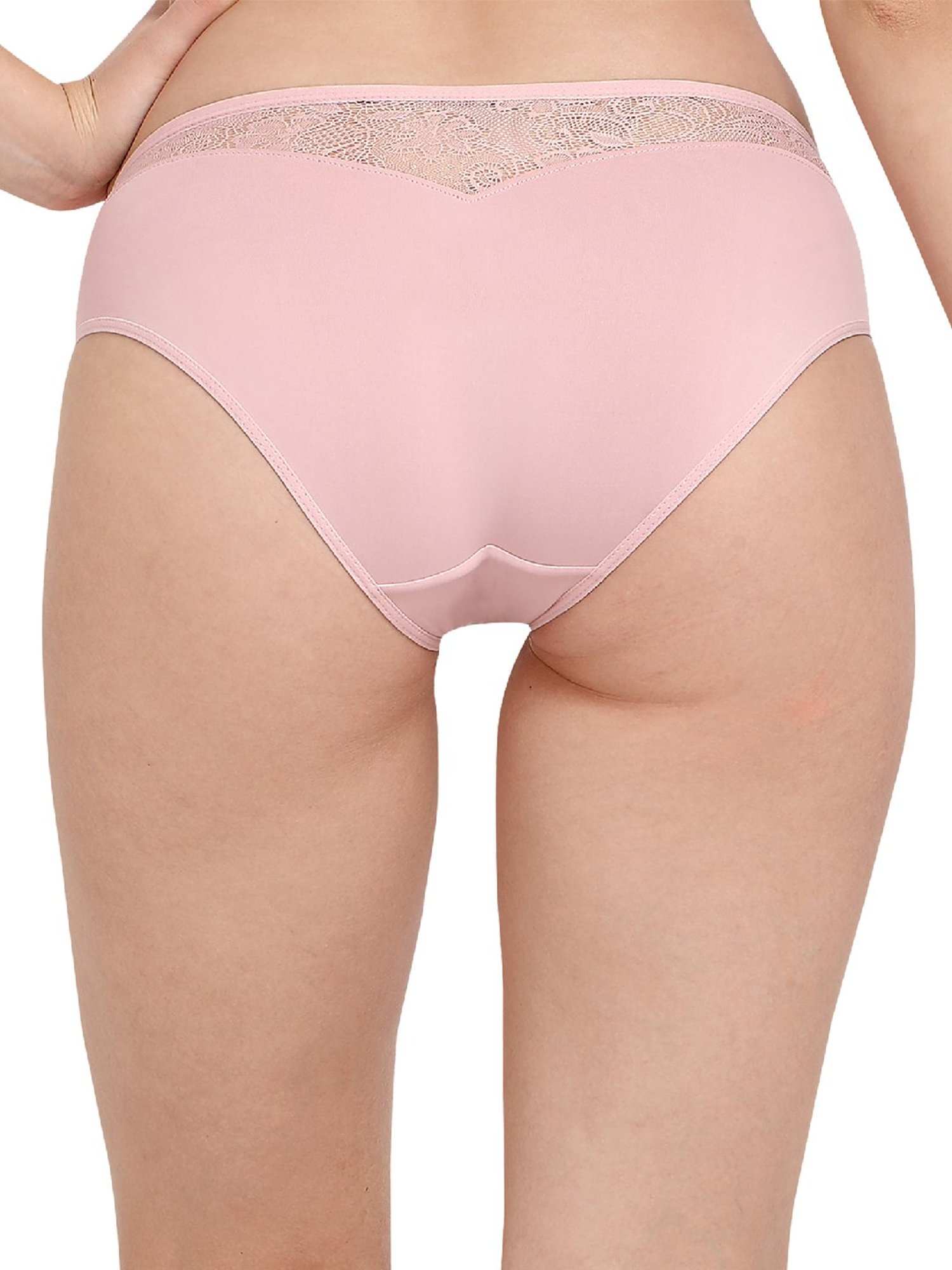 Soie Pink Lace Bikini Panty