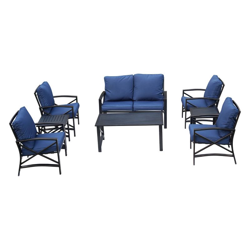 8pc Loveseat Patio Seating Set - Patio Festival