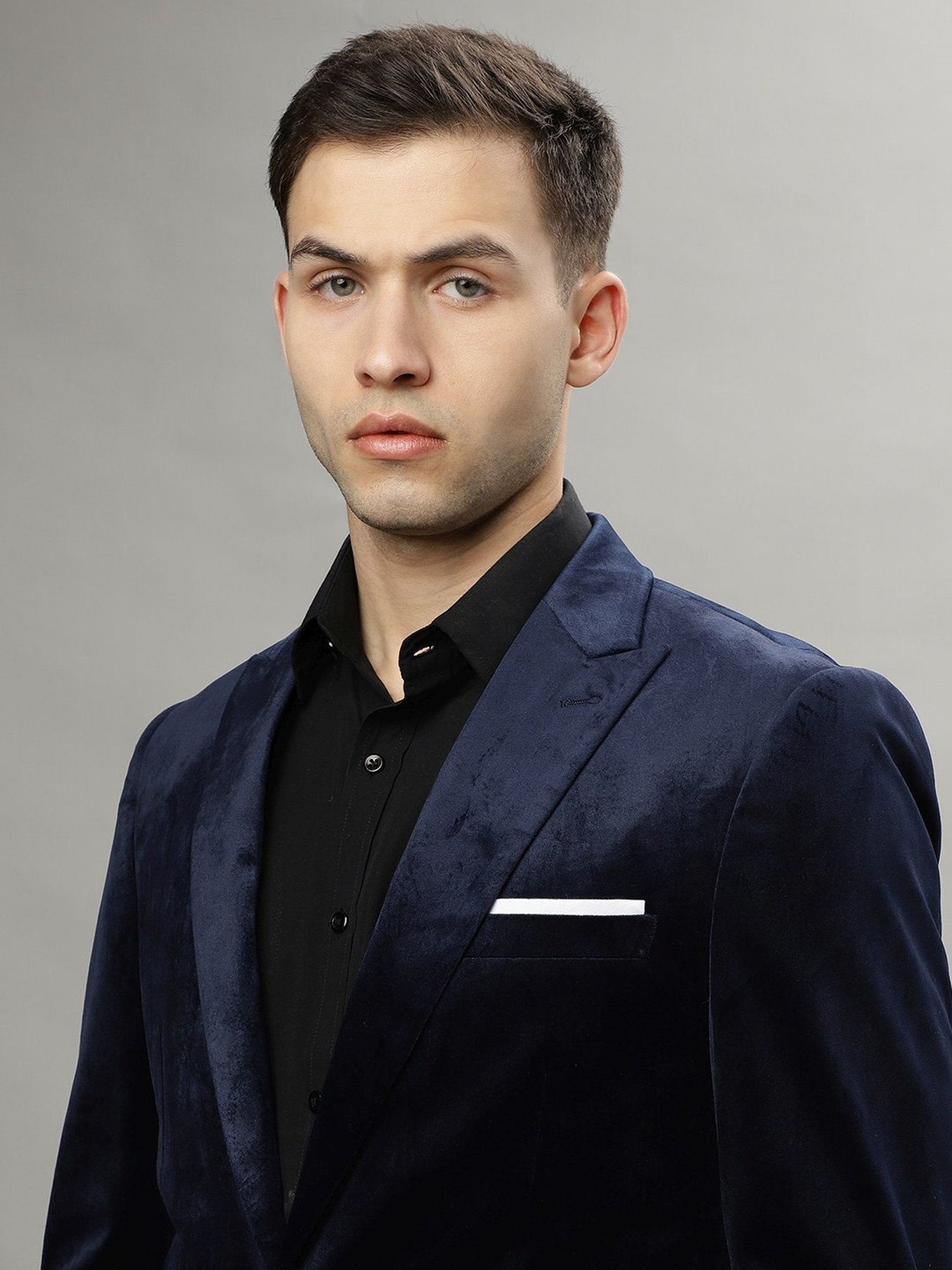 Lindbergh Dark Blue Slim Fit Blazer