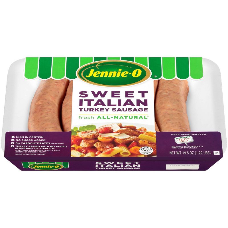 Jennie-O All-Natural Lean Sweet Italian Turkey Sausage - 19.5oz