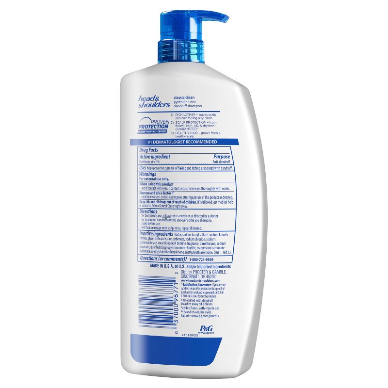 Head and Shoulders Classic Clean Daily-Use Anti-Dandruff Paraben Free Shampoo - 32.1 fl oz