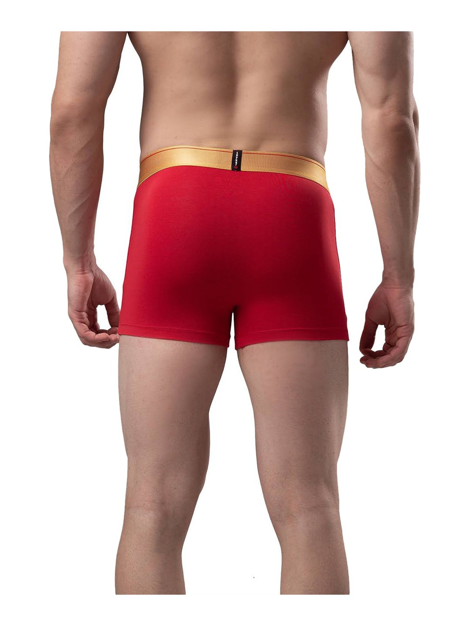 UnderJeans by Spykar Red Trunks - Pack of 2
