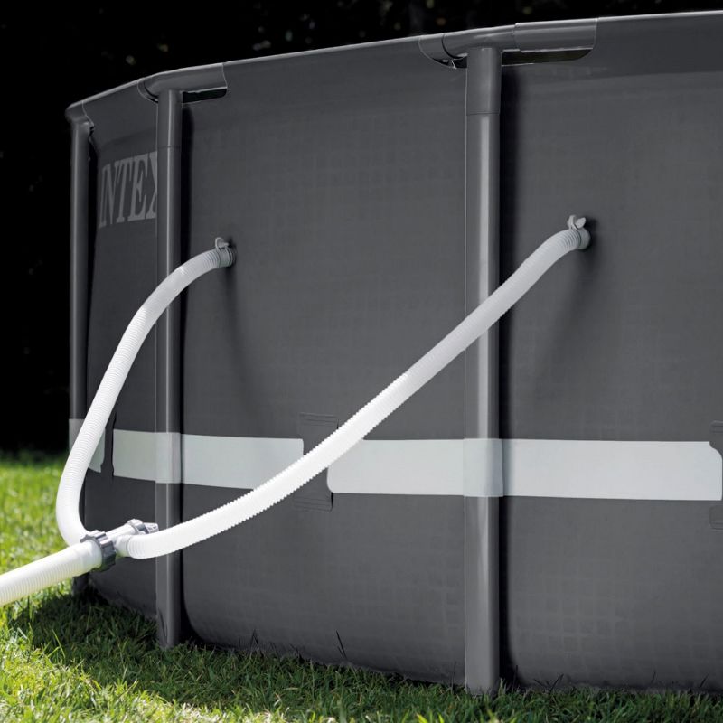 Intex 26309ST 14 Foot x 42 Inch Ultra XTR Frame Round Above Ground Swimming Pool with Liner, Ladder, Filter Cartridge Pump, Ground Cloth, & Cover