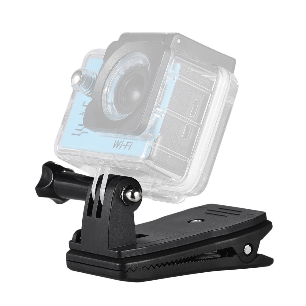 Backpack Strap Cap Clip Mount 360 Degree Rotary Clamp Arm for GoPro Hero 7/6/5/4/3+ for Xiaomi Yi Lite 4K + Action Camera