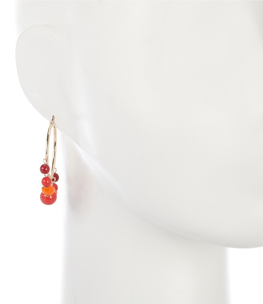 Beaded Hoop Earrings