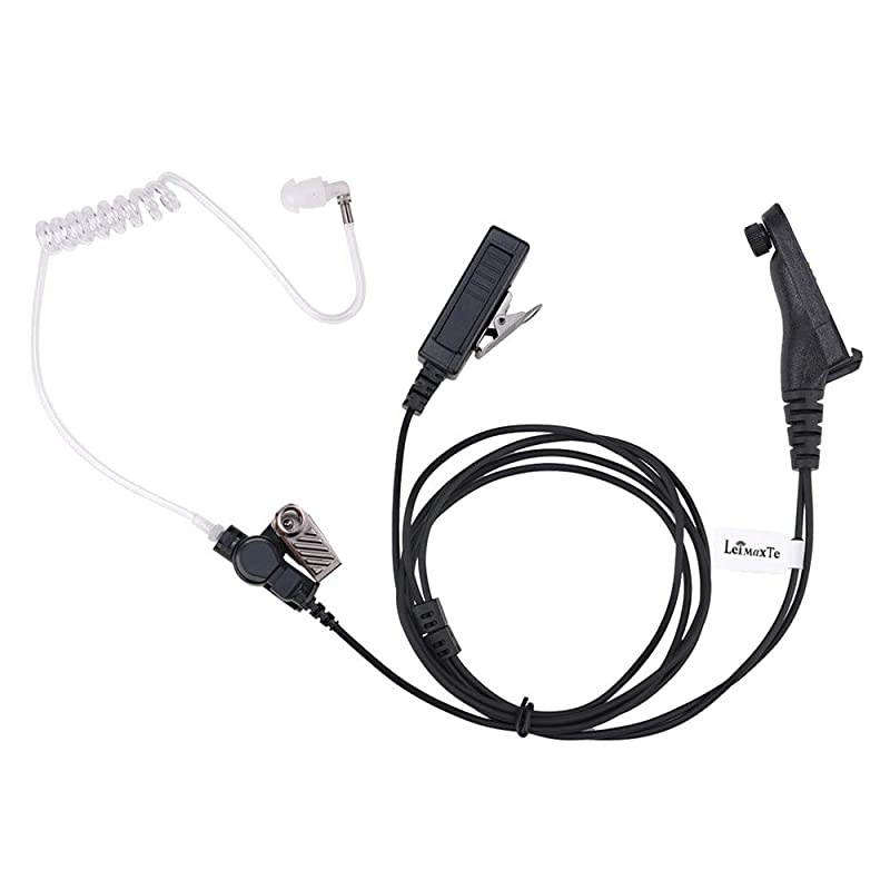 XPR 7550 Earpiece for Motorola XPR 6350 6550 XPR 7350 Two Way Radio Walkie Talkie Headset with Acoustic Tube and PTT Mic