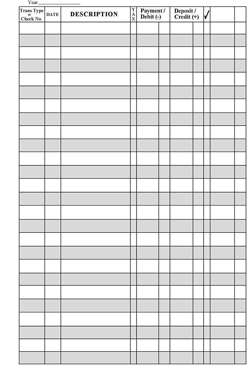 Superior Check and Debit Card Register - Simple Account Tracker - Black - 2-Pack