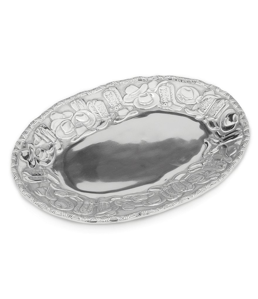 Wilton Armetale Western Metal Oval Tray