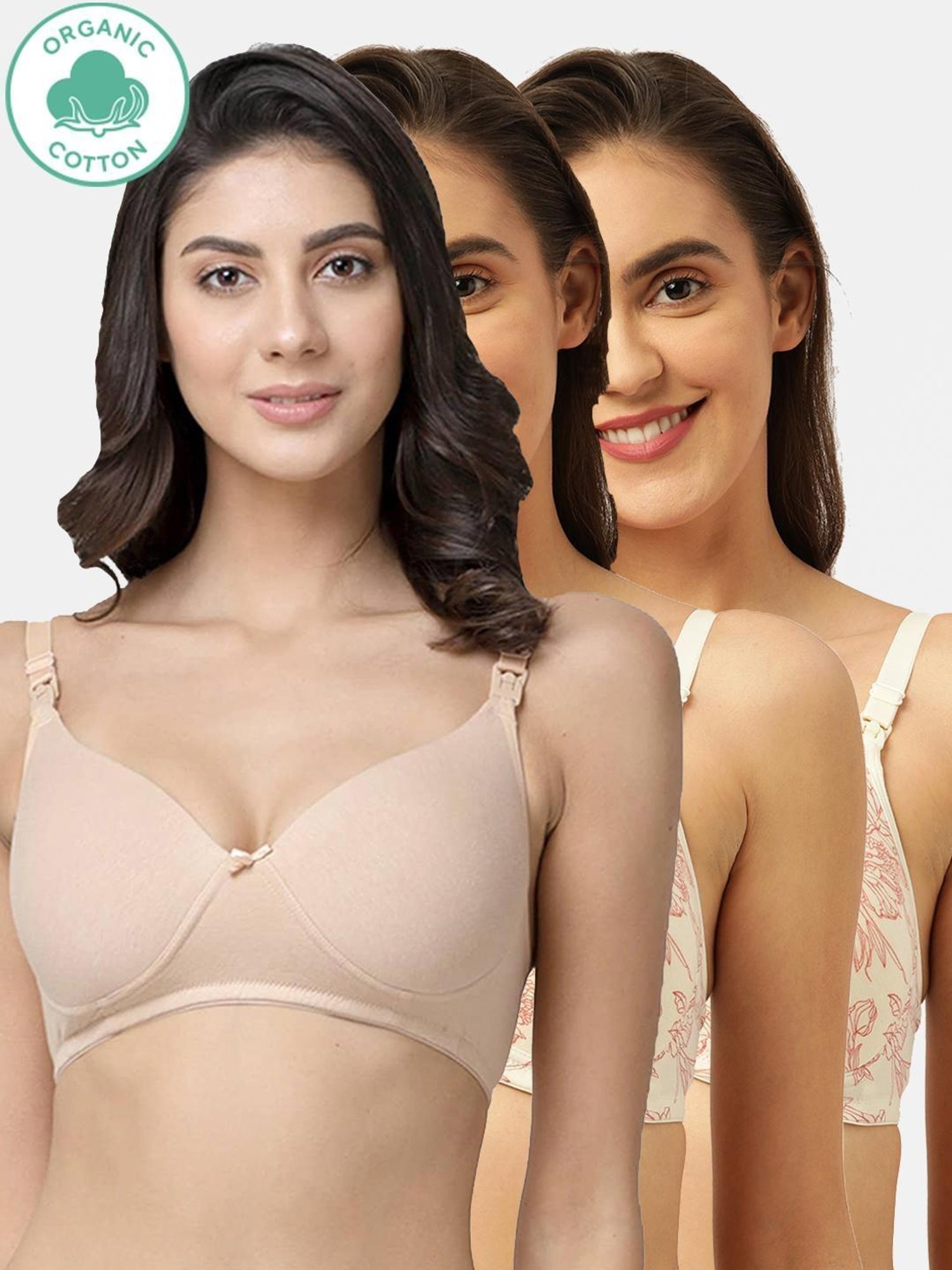 Inner Sense White Non Wired Non Padded Nursing Bra