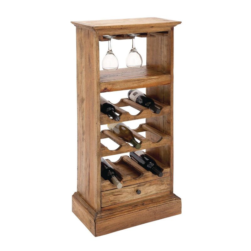 Austin Wine Cart Brown/Black - Linon