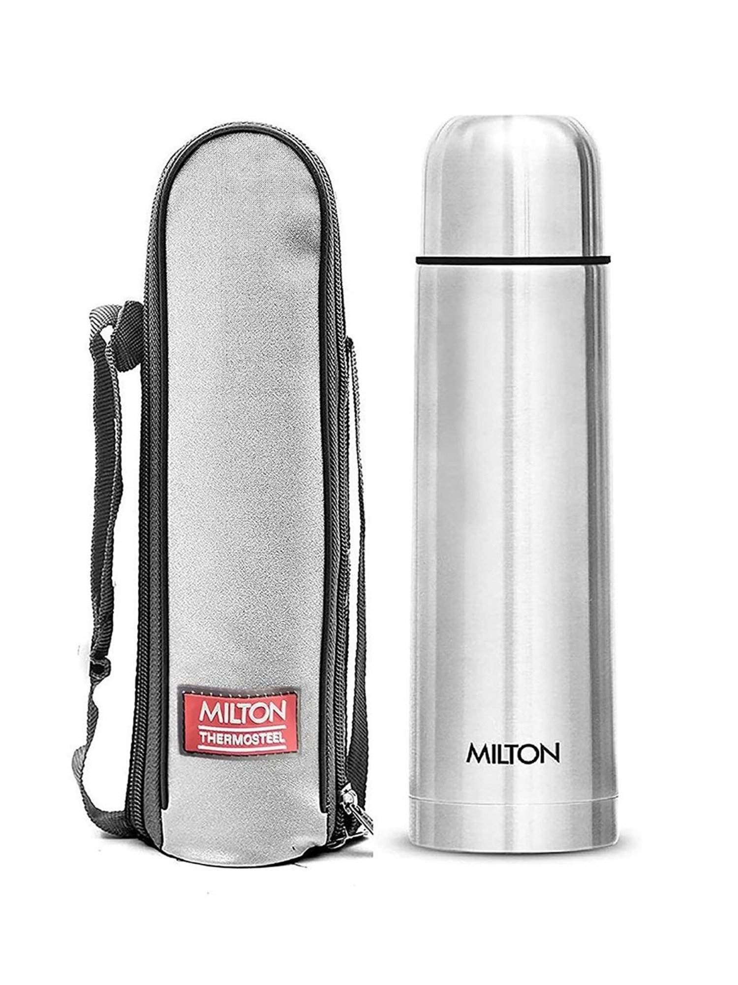Milton Silver Stainless Steel Thermosteel Vacuum Flasks (0.5 L)