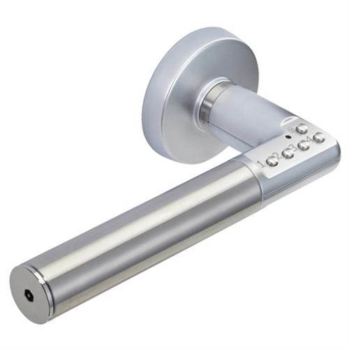 Mul-T-Lock LCK-CODE-IT-U4LH-26 Satin Chrome Left Hand Code-It Dual Mode Digital Lever With 2-3/4" Backset