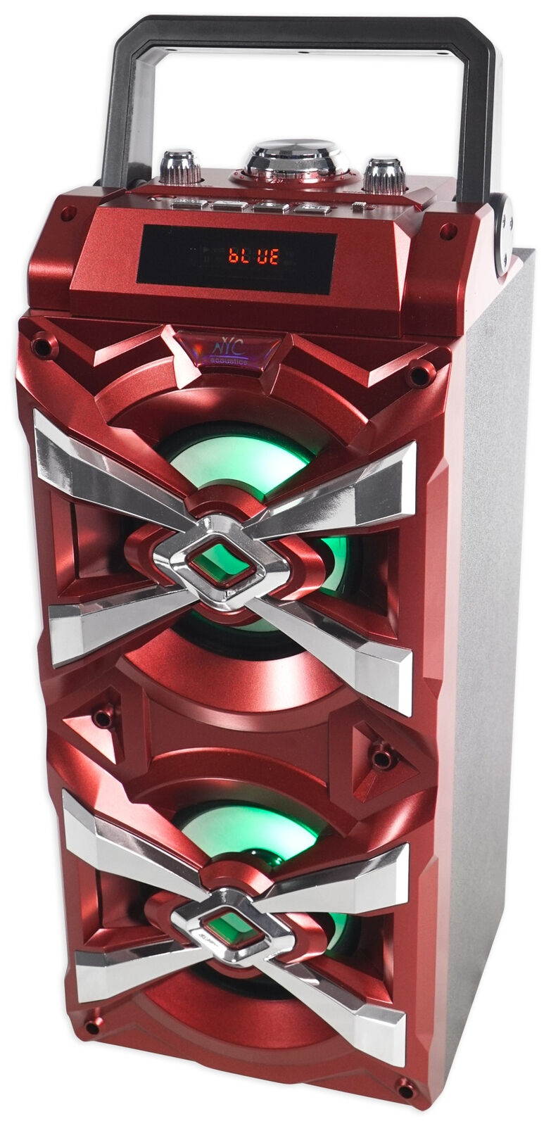 X-Tower Bluetooth Karaoke Machine System w/LED's+Microphone+Remote