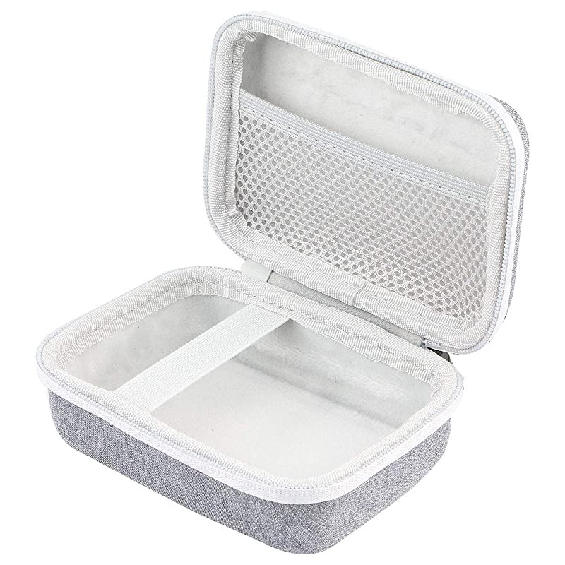 Hard Travel Case for Fujifilm Instax Mini Link Smartphone Printer Ash White Case + Inside White