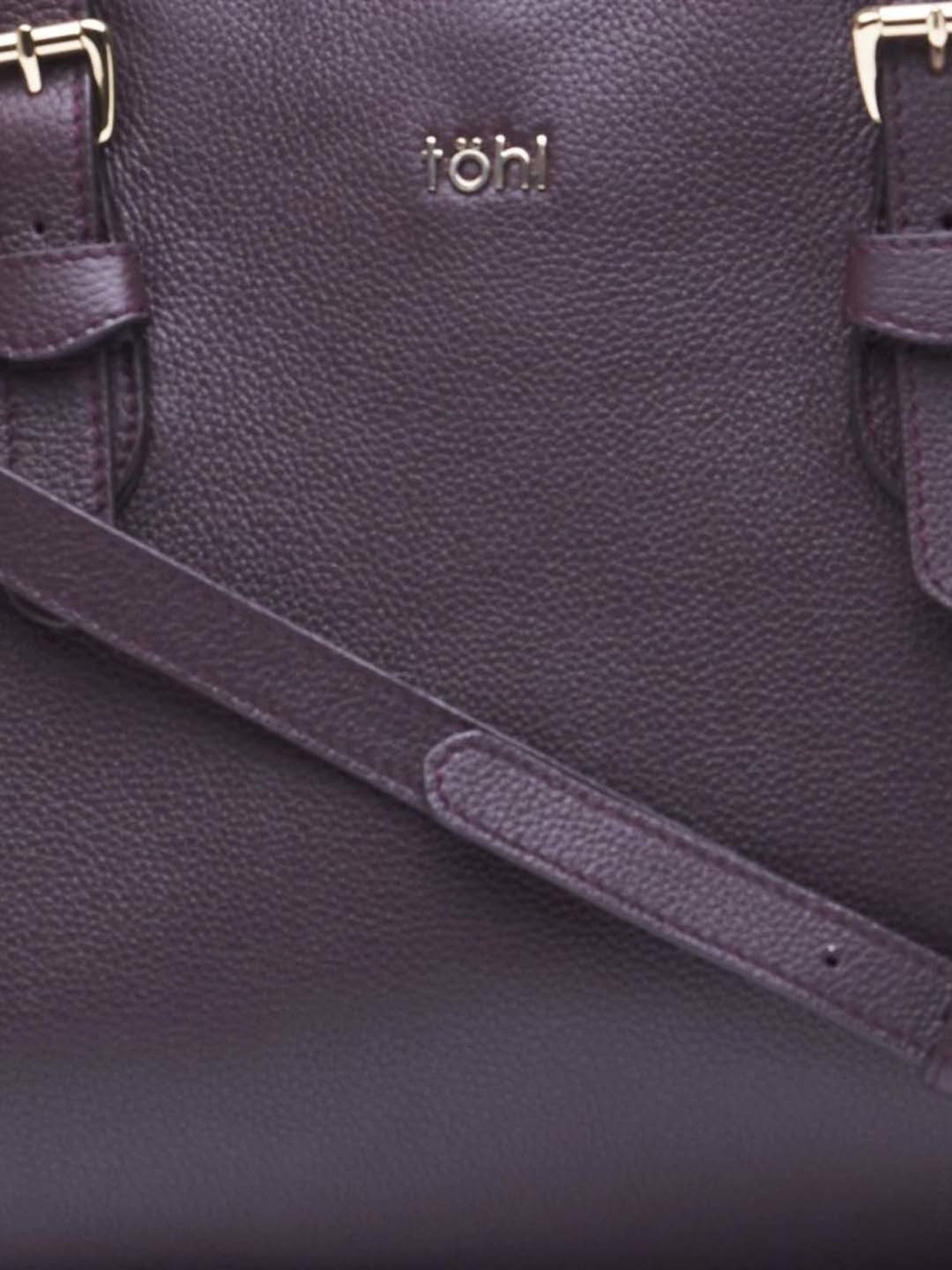 Tohl Burgundy Solid Medium Handbag