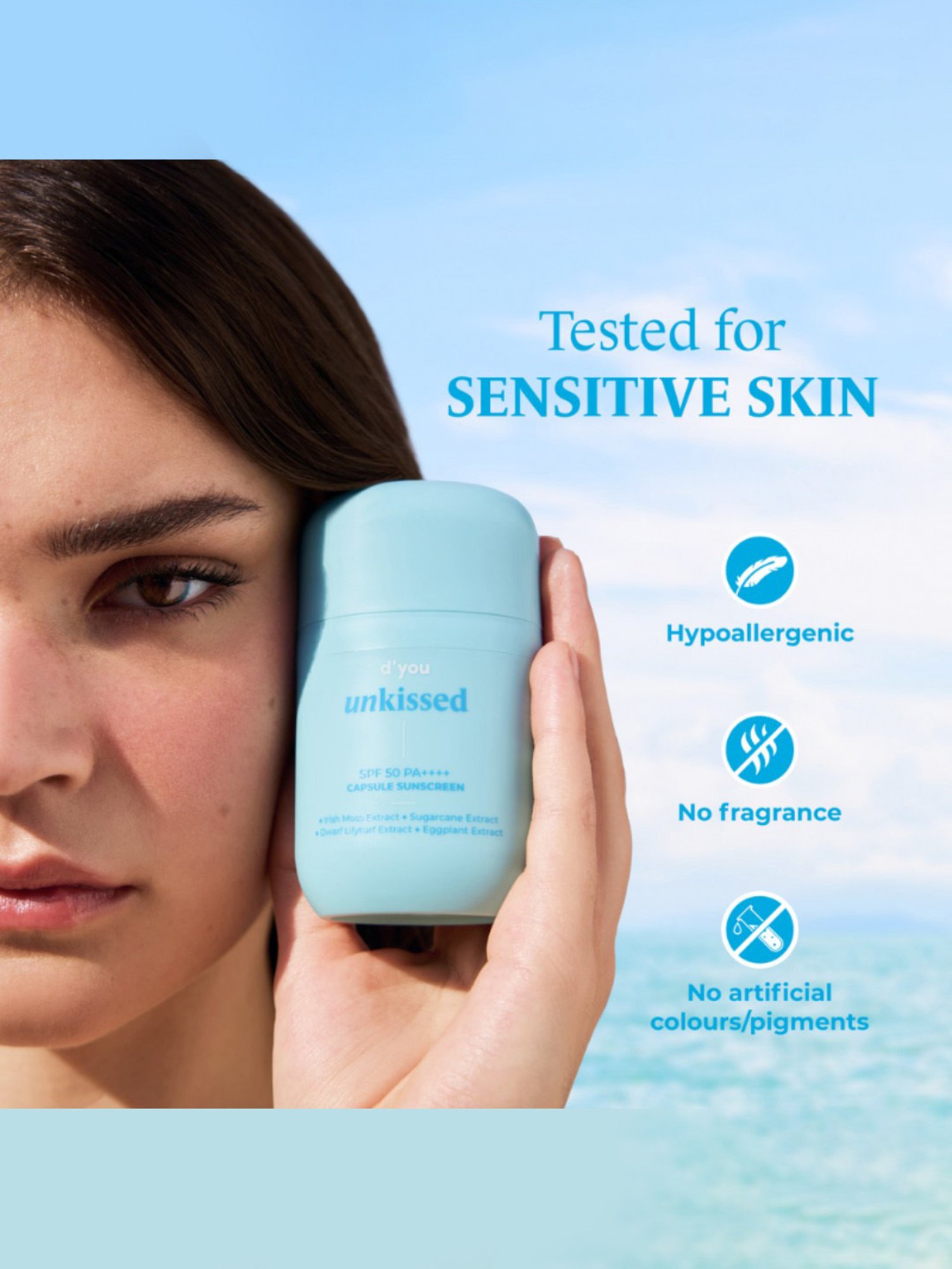 D'You Unkissed Capsule Sunscreen SPF 50 PA++++ - 50 ml