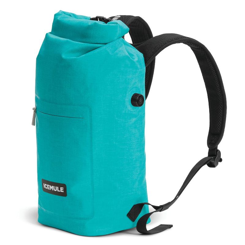 IceMule 1007-DD Jaunt Small Collapsible Portable Soft Sided Roll Top 9 Liter 6 Can Lightweight Insulated Waterproof Leak Proof Backpack Cooler Bag